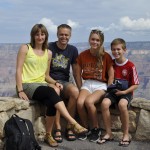 Hele holdet ved Yaki Point i den sydøstlige ende af Canyon´en