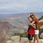 Børner ved Grand Canyon